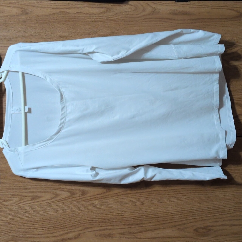 Balance Collection White Long Sleeve Tee